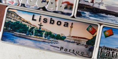 Aluminum Plate Portugal Premium Lisbon Rossio Square - Ocean Plates Aluminum Plates