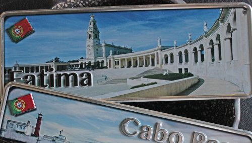 Placa Aluminio Portugal Premium Santuário de Fátima - Ocean Plates Placas em Aluminio