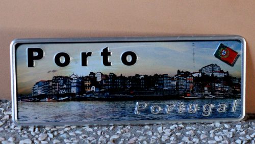 Placa Aluminio Portugal Premium Porto Ribeira - Ocean Plates Placas em Aluminio