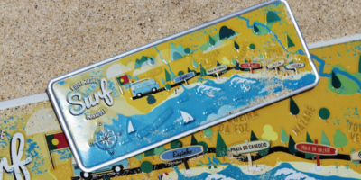 Aluminum Plate Portugal Mini Surf Route - Ocean Plates Aluminum Plates