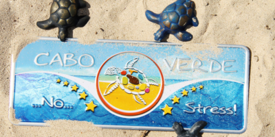 Aluminum Plate Capo Verde Premium No Stress with the Turtle - Ocean Plates Aluminum Plates