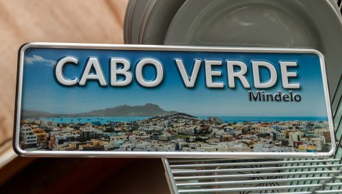 Placa Aluminio Cabo Verde Premium Mindelo de Cabo Verde - Ocean Plates Placas em Aluminio